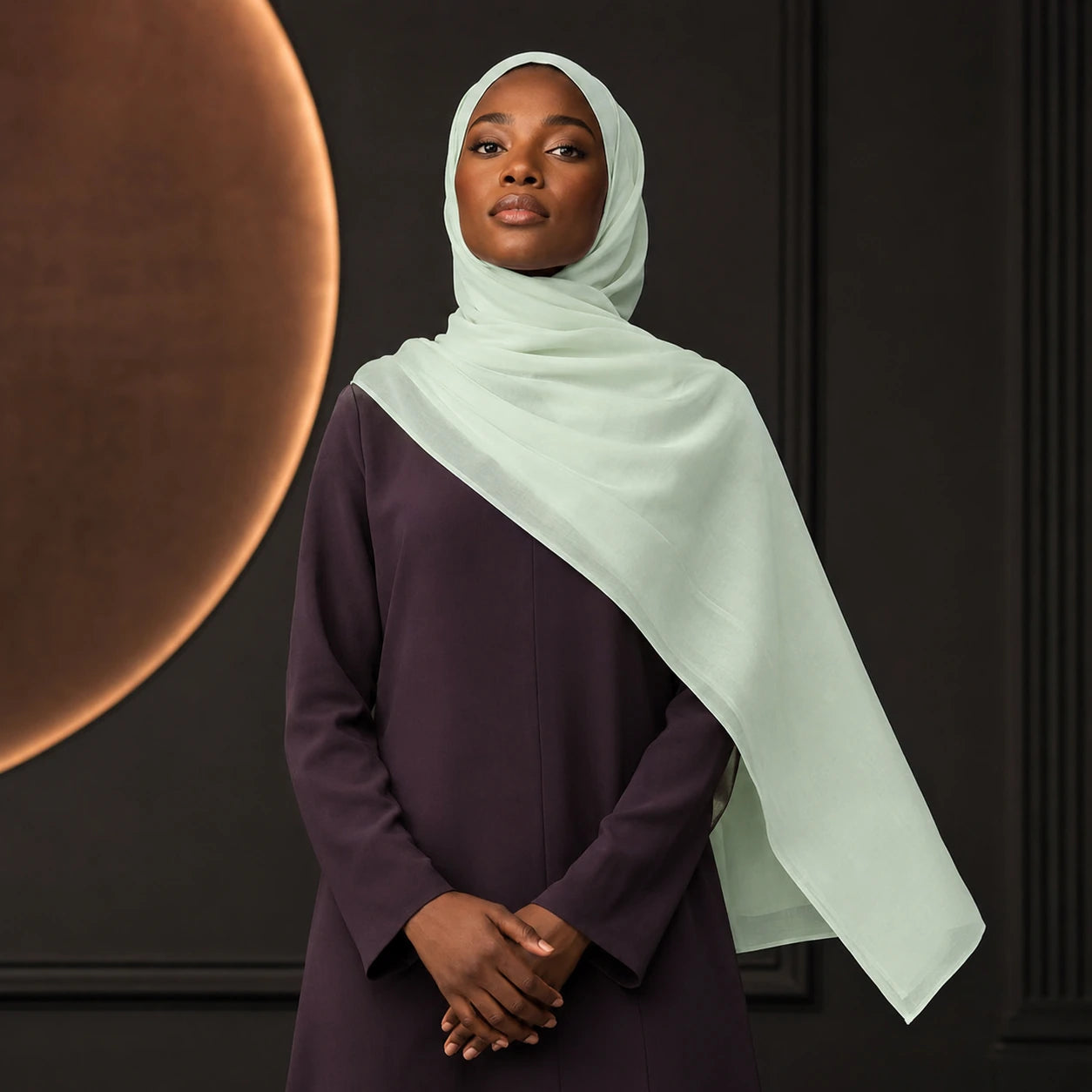 Safa Wool-Chiffon Hijab