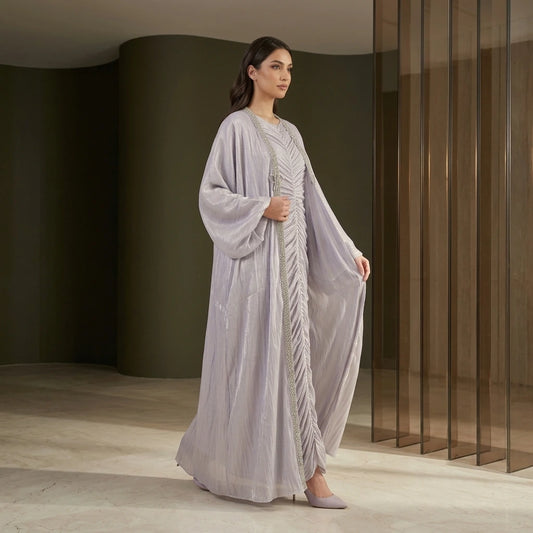 Lavande Shimmer Abaya