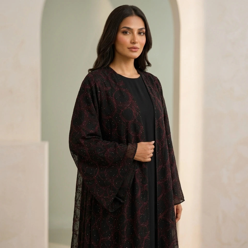Midnight Aurora Abaya