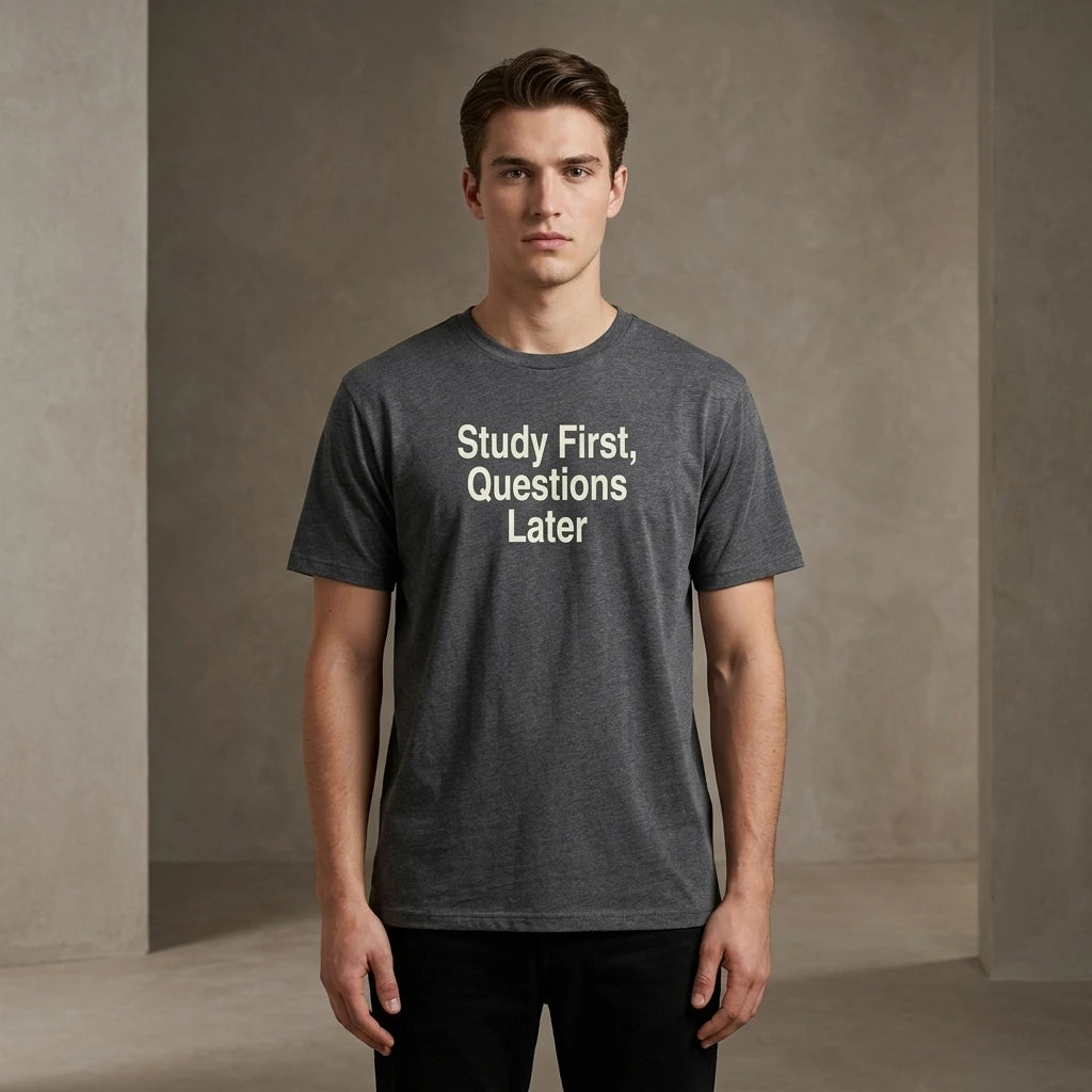 Study First, Questions Later Graphic T-Shirt