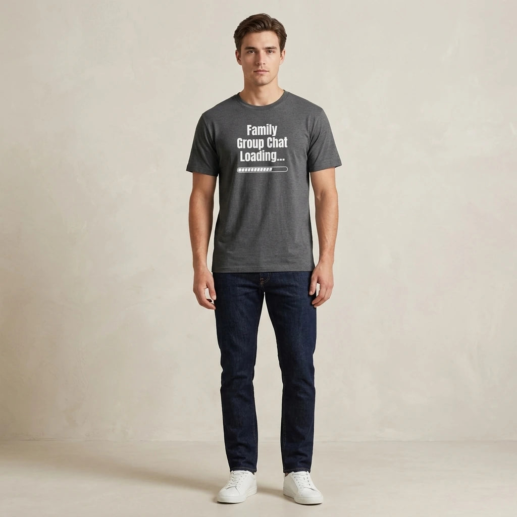 Family Group Chat Loading Graphic T-Shirt