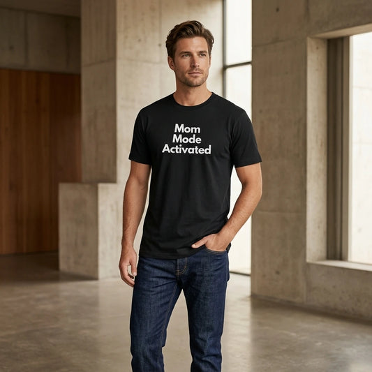 Mom Mode Activated CCTV Graphic T-Shirt