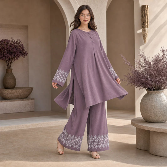 Amethyst Embroidered Co-Ord Set