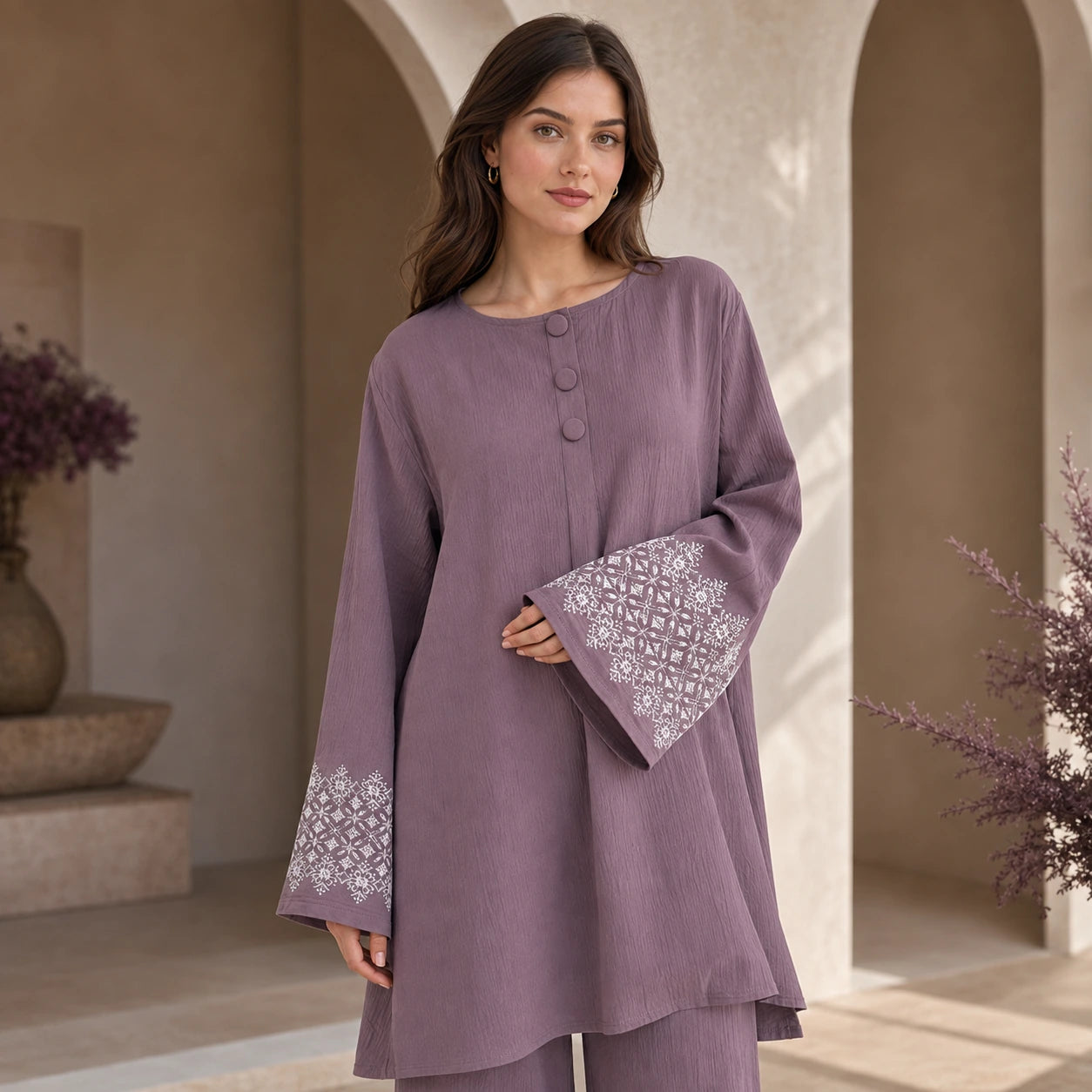 Amethyst Embroidered Co-Ord Set