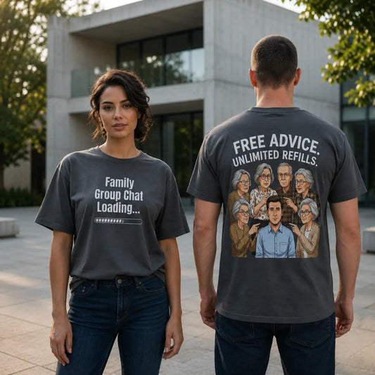 Family Group Chat Loading Graphic T-Shirt