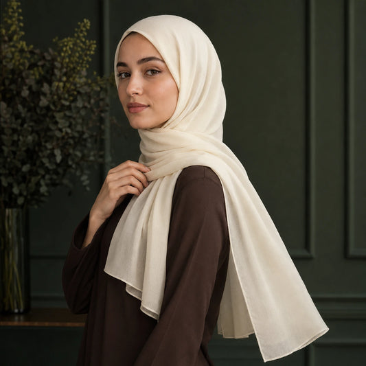 Safa Wool-Chiffon Hijab