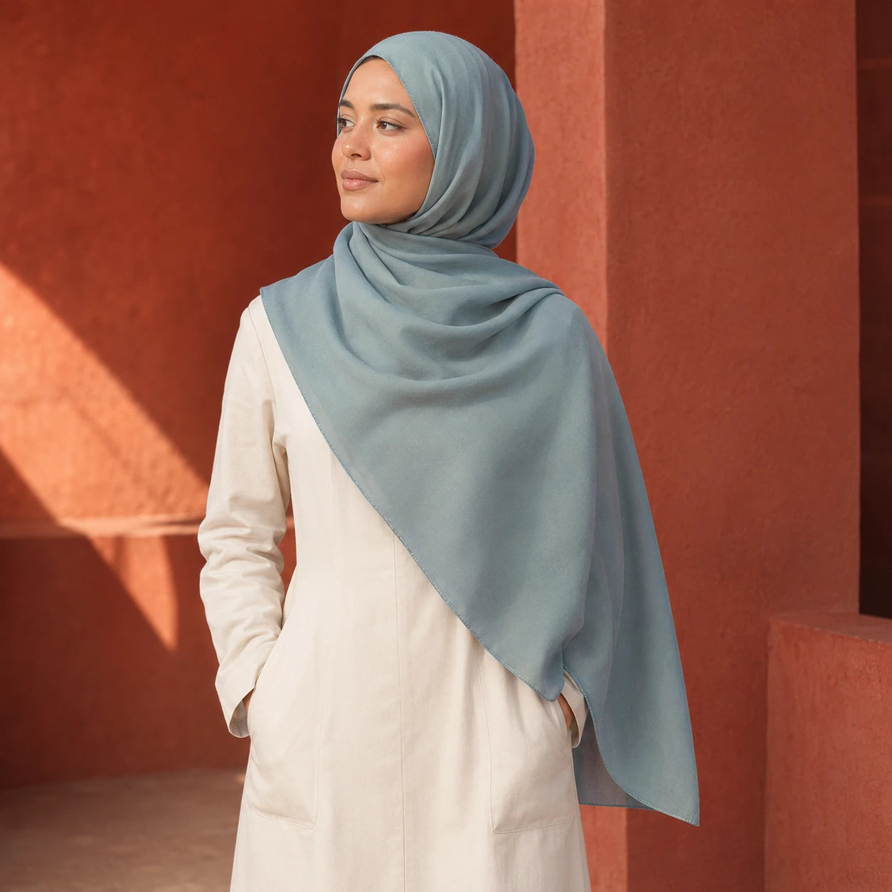 Safa Wool-Chiffon Hijab
