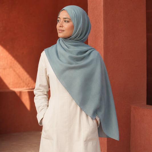 Safa Wool-Chiffon Hijab