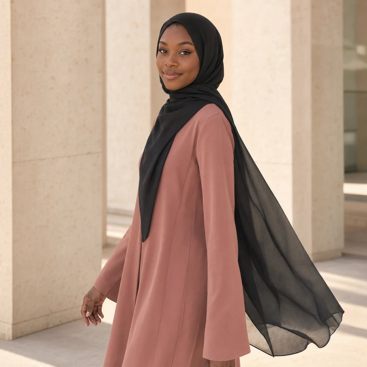 Safa Wool-Chiffon Hijab