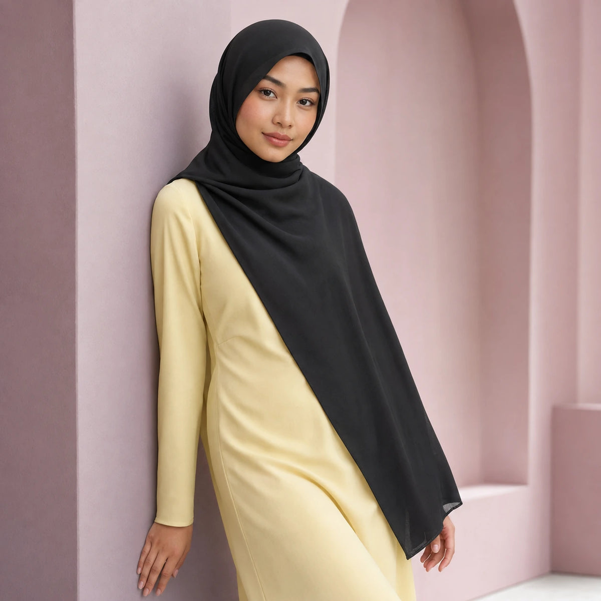 Safa Wool-Chiffon Hijab
