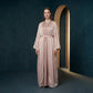 Rose Organza Embellished Kimono Set