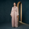 Rose Organza Embellished Kimono Set