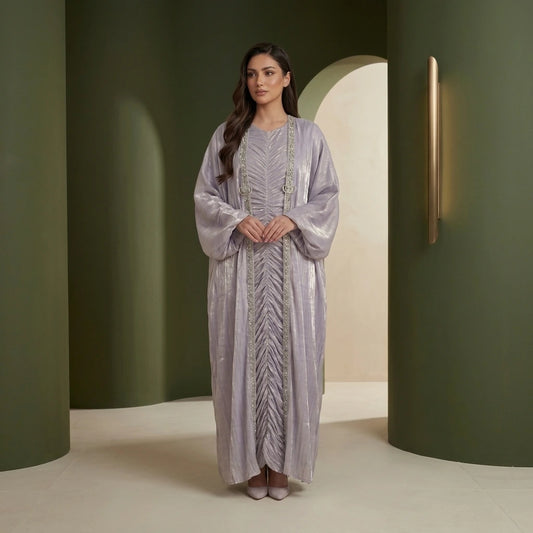 Lavande Shimmer Abaya