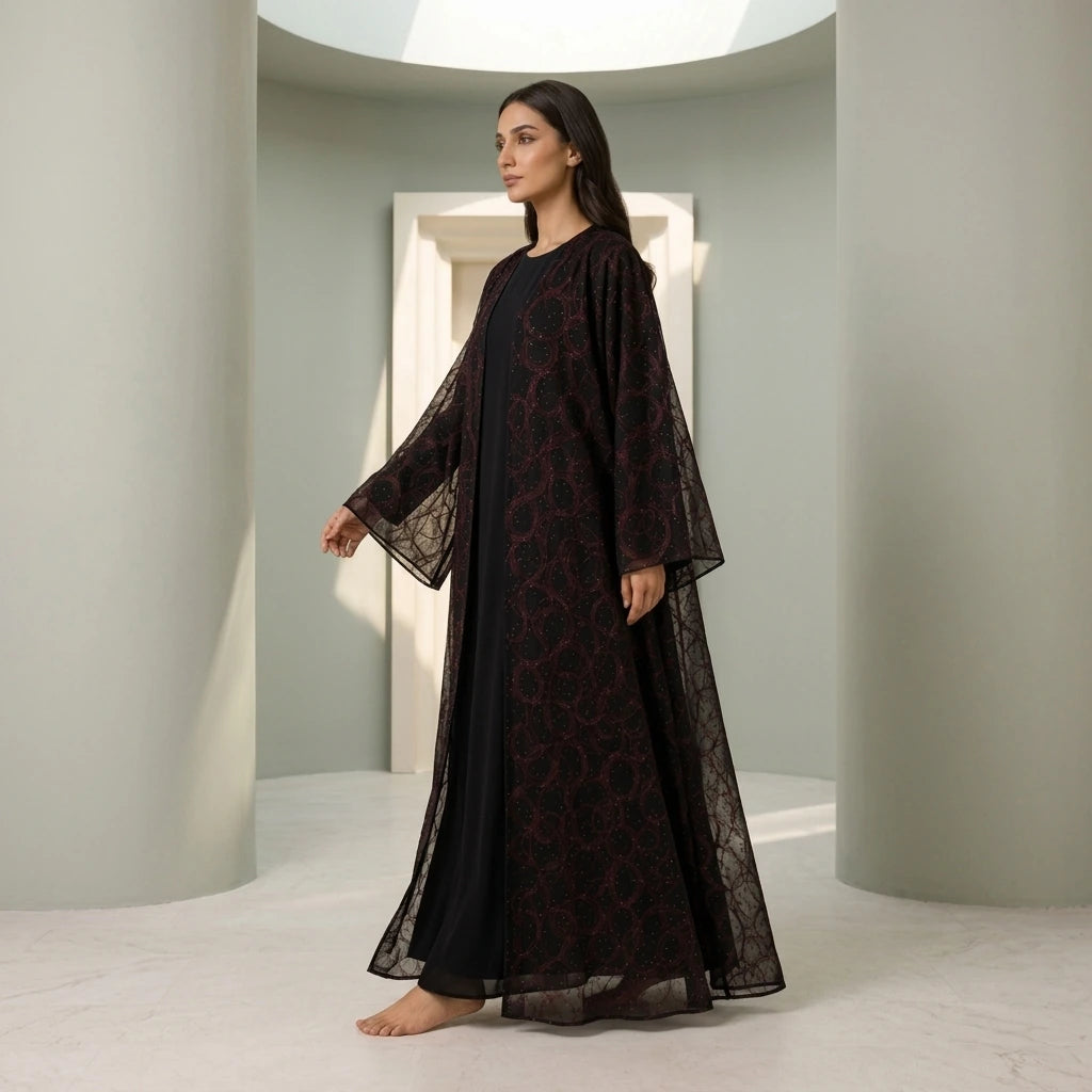 Midnight Aurora Abaya
