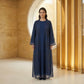 Navy Branching Abaya
