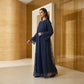 Navy Branching Abaya