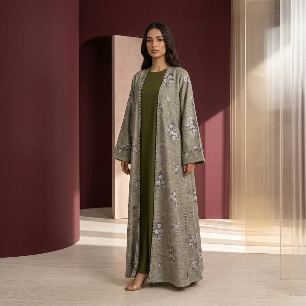 Olive Meadow Abaya