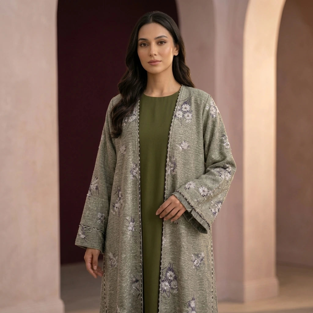 Olive Meadow Abaya