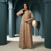 Celestial Brown & Gold Abaya