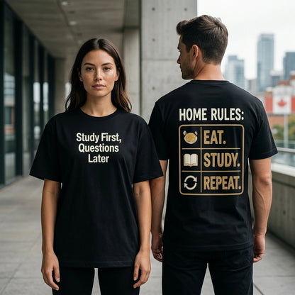 Study First, Questions Later Graphic T-Shirt