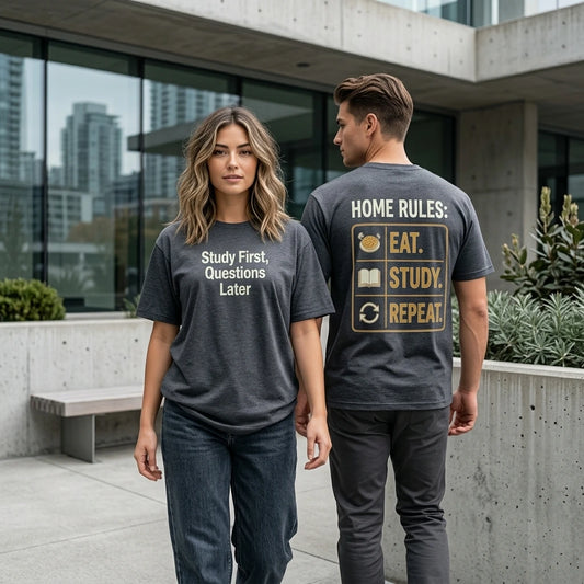 Study First, Questions Later Graphic T-Shirt