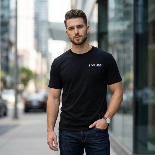 I vs Me Motivational Graphic T-Shirt