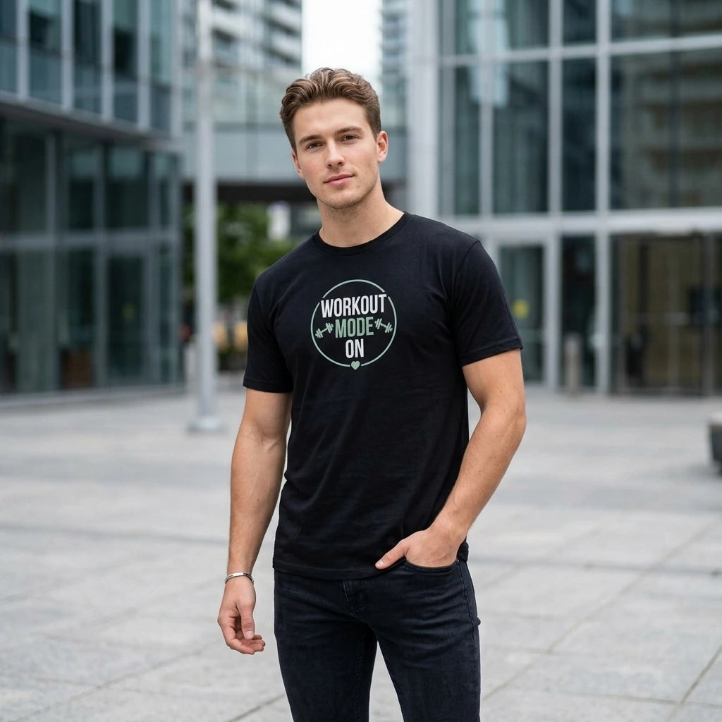Workout Mode On No Pain No Gain Graphic T-Shirt