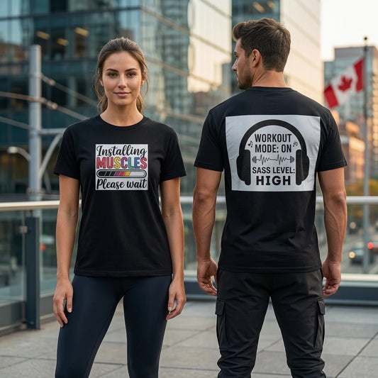 Installing Musclues Gym Graphic T-Shirt