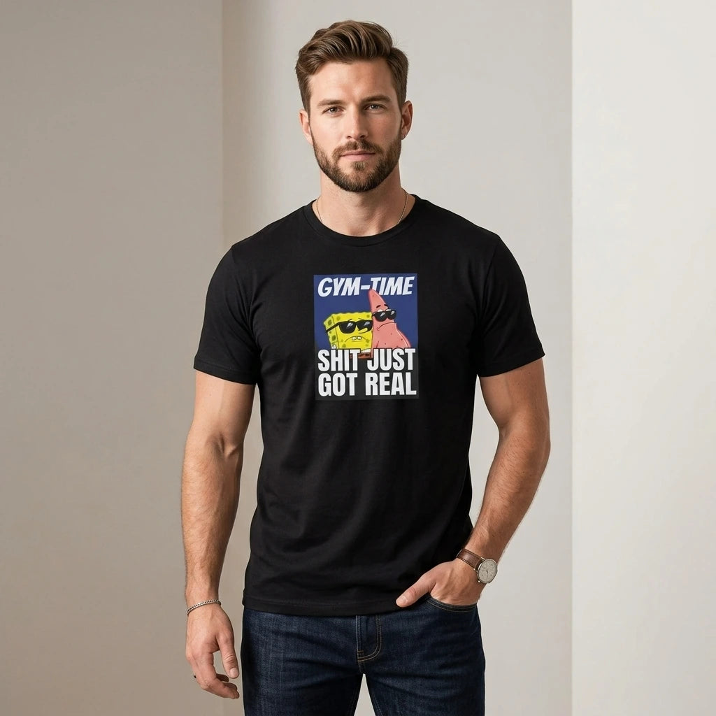Gym Time Discipline Grind Graphic T-Shirt