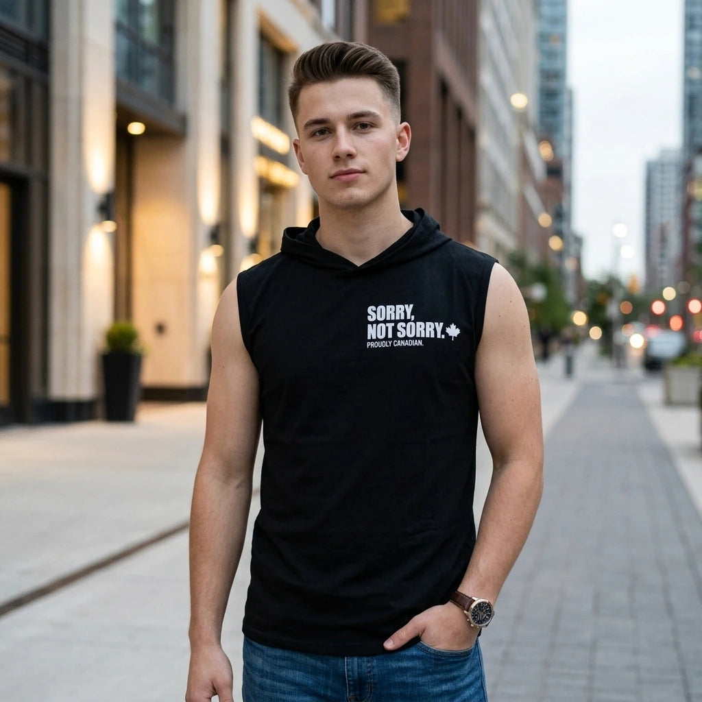 Sorry, Not Sorry Sleeveless Summer Hoodie