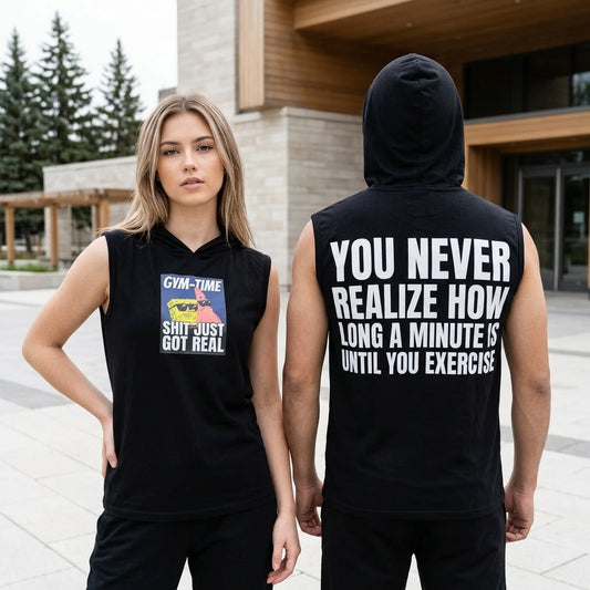 Gym Time Just Got Real Sleeveless Summer Hoodie