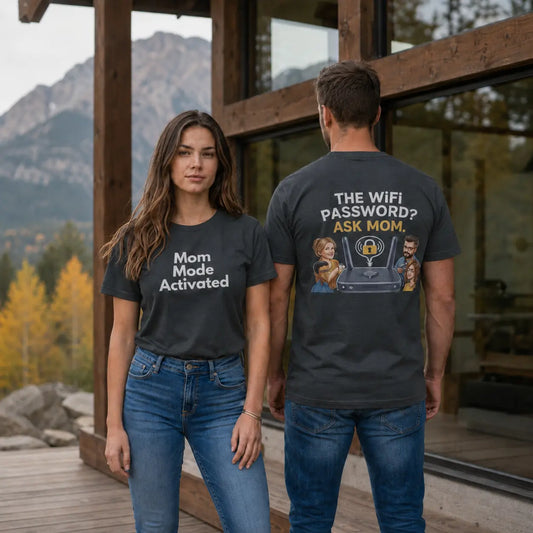 Mom Mode Activated WiFi Graphic T-Shirt