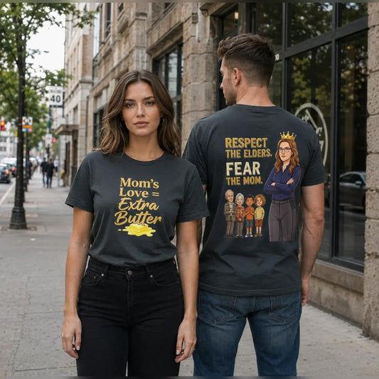 Mom's Love Extra Butter Graphic T-Shirt