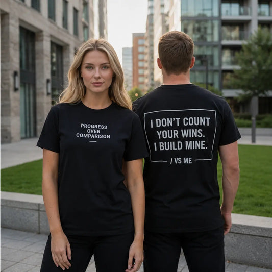 Progress Over Comparison Graphic T-Shirt